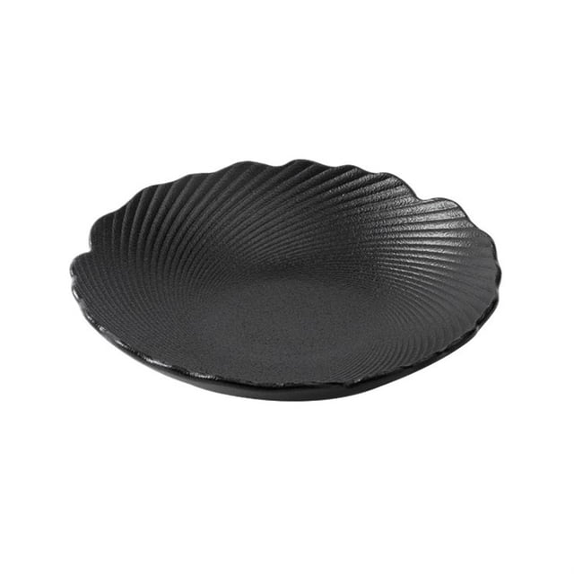 Household Ceramic Salad Plate Three-dimensional Relief Texture High-grade Tableware Creative Irregular Deep Plate