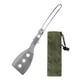 thumbnail image 2 of Espátula ranurada de acero inoxidable Turner Barbacoa Espátula Turner Espátula de cocina plegable Pala para asar a la parrilla Freír panqueques Cocina Barbacoa Herramienta con bolsa de almacenamiento PIX-LINK Vajilla de exterior, 2 of 2