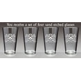 thumbnail image 2 of Casey Irish Coat of Arms Lions Pint Glasses (Sand Etched), 2 of 2