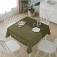 thumbnail image 6 of Olive Green Striped Table Cloth Waterproof Tablecloths, Vintage Stripes Ombre Tablecloth Dining Table Cover for Kitchen Party Tabletop Outdoor, Square Tablecloth 54x54 Inch, 6 of 9