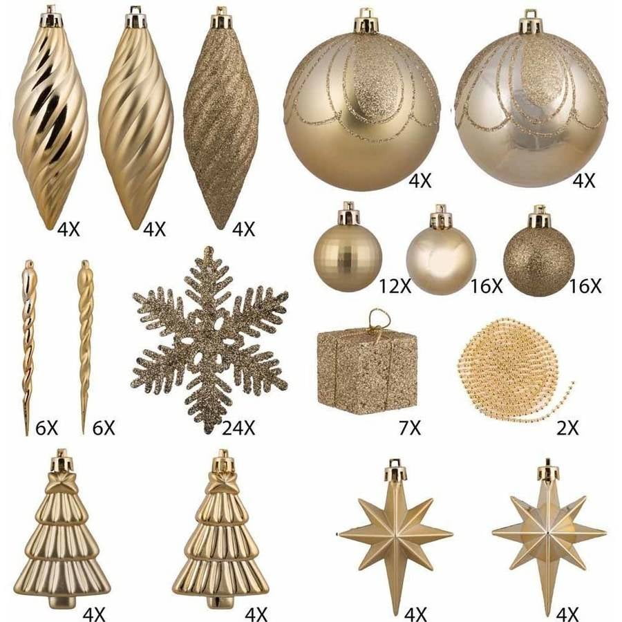 Vickerman Christmas Ornaments, Pack of 125 - Walmart.com - Walmart.com