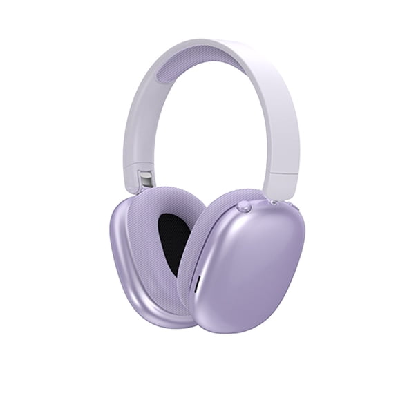 Wireless Over Ear Headphones, Rechargeable Headset with Foldable Headband and Up to 60-Hour Playtime for Music, Travel, Office and Calls, Purple