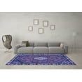thumbnail image 3 of Ahgly Company Indoor Rectangle Persian Blue Traditional Area Rugs, 8' x 10', 3 of 4