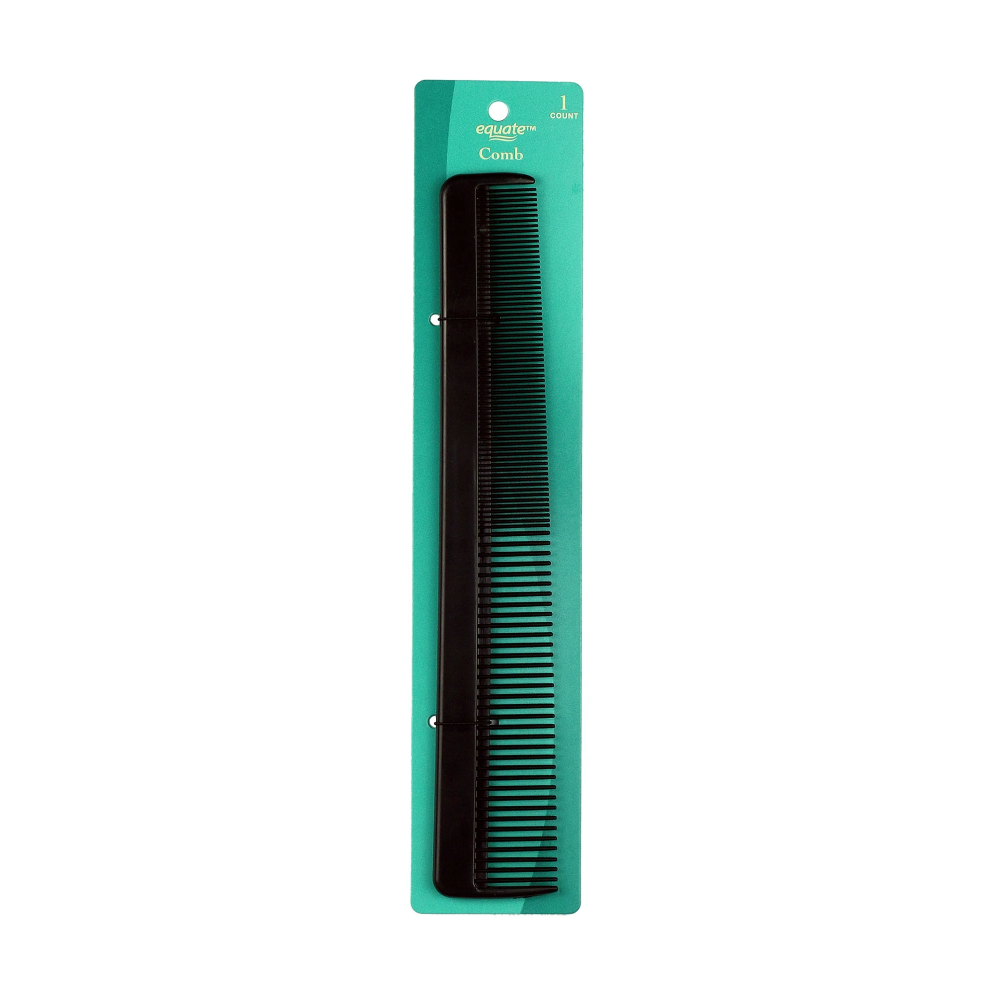 Equate Comb for Everyday Use on Short Hair, Black, 1 Count