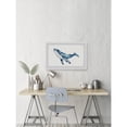 thumbnail image 3 of Whale Canvas Wall Art Print - Coastal Home Decor, Framed Painting, Modern Ocean Art, Large Wall Hanging, 3 of 6