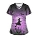 thumbnail image 5 of Fiudx Camisas de Mujer Top de Lactancia con Bolsillo y Cuello En V de Manga Corta con Estampado de Halloween para Mujer, 5 of 5