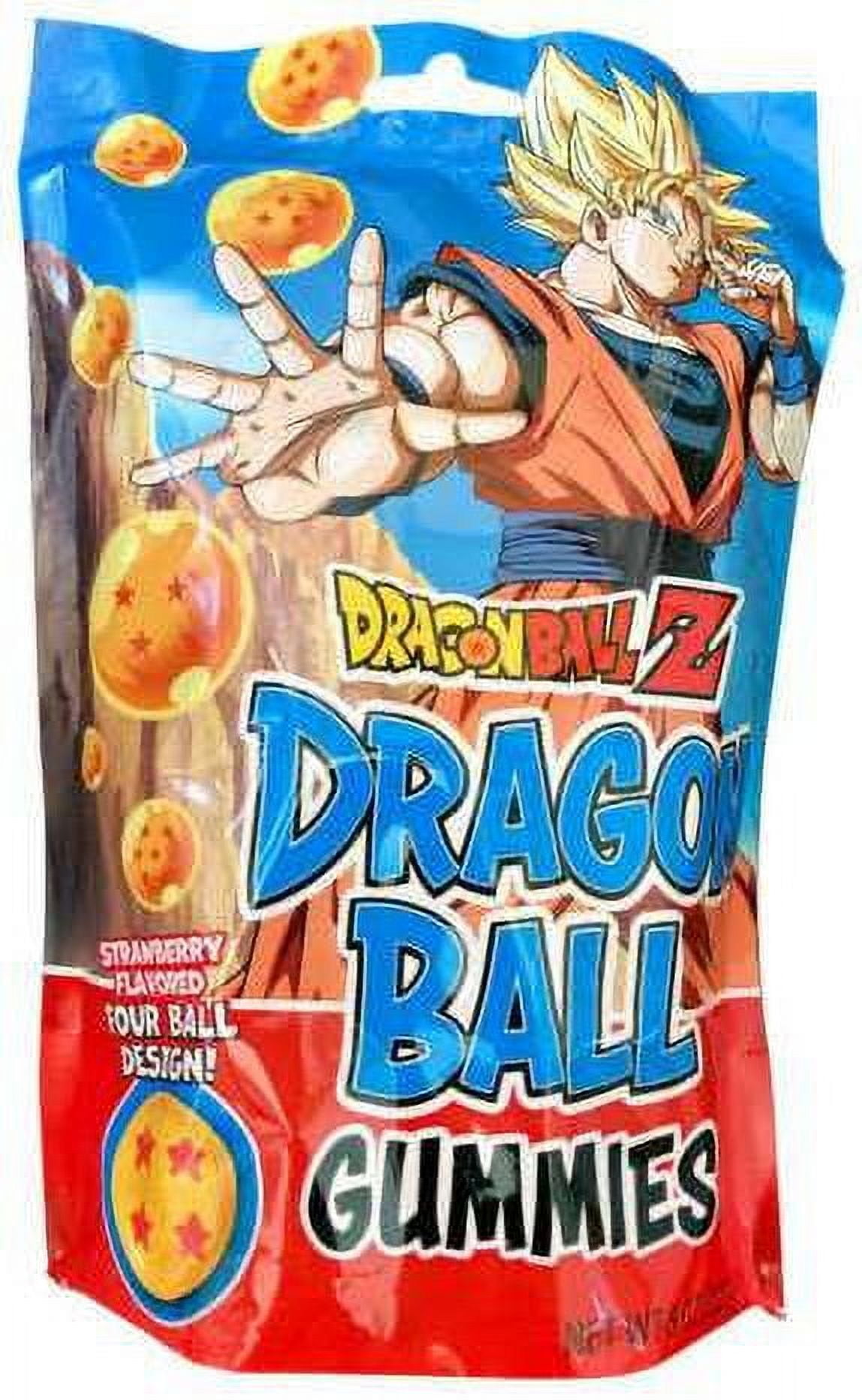 Boston America Strawberry Flavored Gummy Candy Bag - Dragon Ball Z, 8 oz