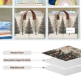 thumbnail image 4 of Yayeee Foldable Storage Basket for Shelves with Handles Waterproof Cloth Bins, Hand Drawn Christmas Stars, 4 of 7