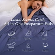 PurComfy Premium Postpartum Pads for Women, Extra Long Heavy After-Birth Incontinence Pads, Maximum Absorbency Leak-Proof Bladder Protection Sensitive Skin Ultra Soft Winged Maternity Pads, 96ct
