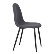 Homy Casa Dining Chairs Set of 4, Modern Upholstered Side Chair for Home Kitchen, Grey