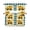 Yellow, variant on Yellow Truck Kitchen Curtains Sets 24 Inch Length with Valance, Stars Navy Blue Checkered Modern Farmhouse Art Swag Valances and Tiers Curtain Set Swag Curtains for Living Room, Bathroom, Cafe
