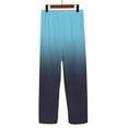 thumbnail image 5 of ManxiVoo Women Linen Wide Leg Pants Loose Fit Breathable Comfort Casual Trousers for Everyday Style L Size Blue, 5 of 9