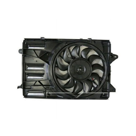 Radiator Fan Assembly - with Brushless Motor - Compatible with 2016 - 2019 Chevy Malibu 1.5L / 2.0L 4-Cylinder 2017 2018 2020