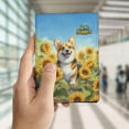 thumbnail image 4 of Corgi Hello Summer Sunshine Sunflowers Spring Retro Vintage Travel Passport Wallet Welsh Corgi Dog Lover Gifts Idea PU Leather Passport Holder Cover - 00008, 4 of 5