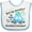 White and Blue, variant on Inktastic Book My Reservation I'm Going to Grandma and Grandpa's Boys or Girls Baby Bib