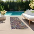 thumbnail image 6 of Addison Rugs Chantille Indoor/Outdoor Transitional Paisley Purple Washable Runner Rug, 2'3" x 7'6", 6 of 6