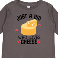 thumbnail image 4 of Inktastic Cheese Lover Kids Boys or Girls Long Sleeve Toddler T-Shirt, 4 of 5