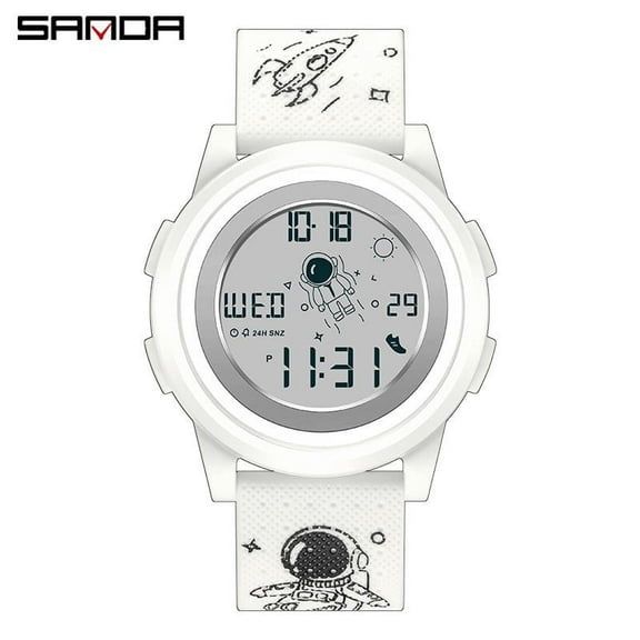 Explojoy Digital Sport Watch – Spaceman Design, Multifunctional Display, Waterproof, Fashion Style