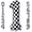 Checkered Number 1, variant on NCQ Checkered Number 2 Balloons 40 Inch Giant Race Car Checkered 2 Balloons for Racing Car Checkered Second Birthday Party Supplies