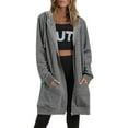 thumbnail image 2 of Innerwin Sweatshirts à Capuche Zippés pour Femmes Sweat à Capuche Automne Couleur Unie Chaud Gris L, 2 of 4