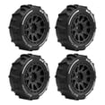 thumbnail image 2 of Xuanheng 4 Pcs Roues de Buggy RC Tout-Terrain 2.8x1 Pouces Remplacement Pneus de Sable RC pour Accessoires de Pièces de Rechange 1/14 Professionnel Robuste Noir, 2 of 8