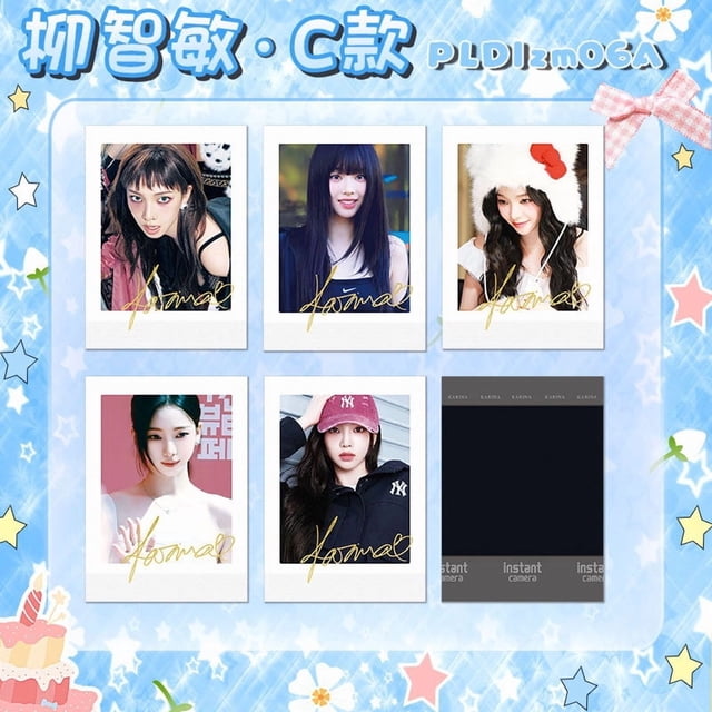 Mini tarjetas de famosos del mundo del entretenimiento coreano: Choi Soo-bin, Seo Min-ho, Jisoo, Jennie, Cortis. Colección de polaroids firmadas.