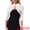 White, variant on Women's Stand Collar Sheer Floral Lace Bolero Shrug M Black