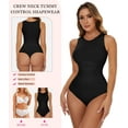 thumbnail image 6 of MANIFIQUE Shapewear Bodysuits for Women Tummy Control - Sleeveless Crew Neck Thong Boduysuit Body Shaper, 6 of 6