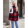 thumbnail image 6 of Zeagoo Women Tunic Vest Plaid Jackets Sleeveless Long Flannel Shirts with Pockets Dressy Fall Winter Trendy, 6 of 6