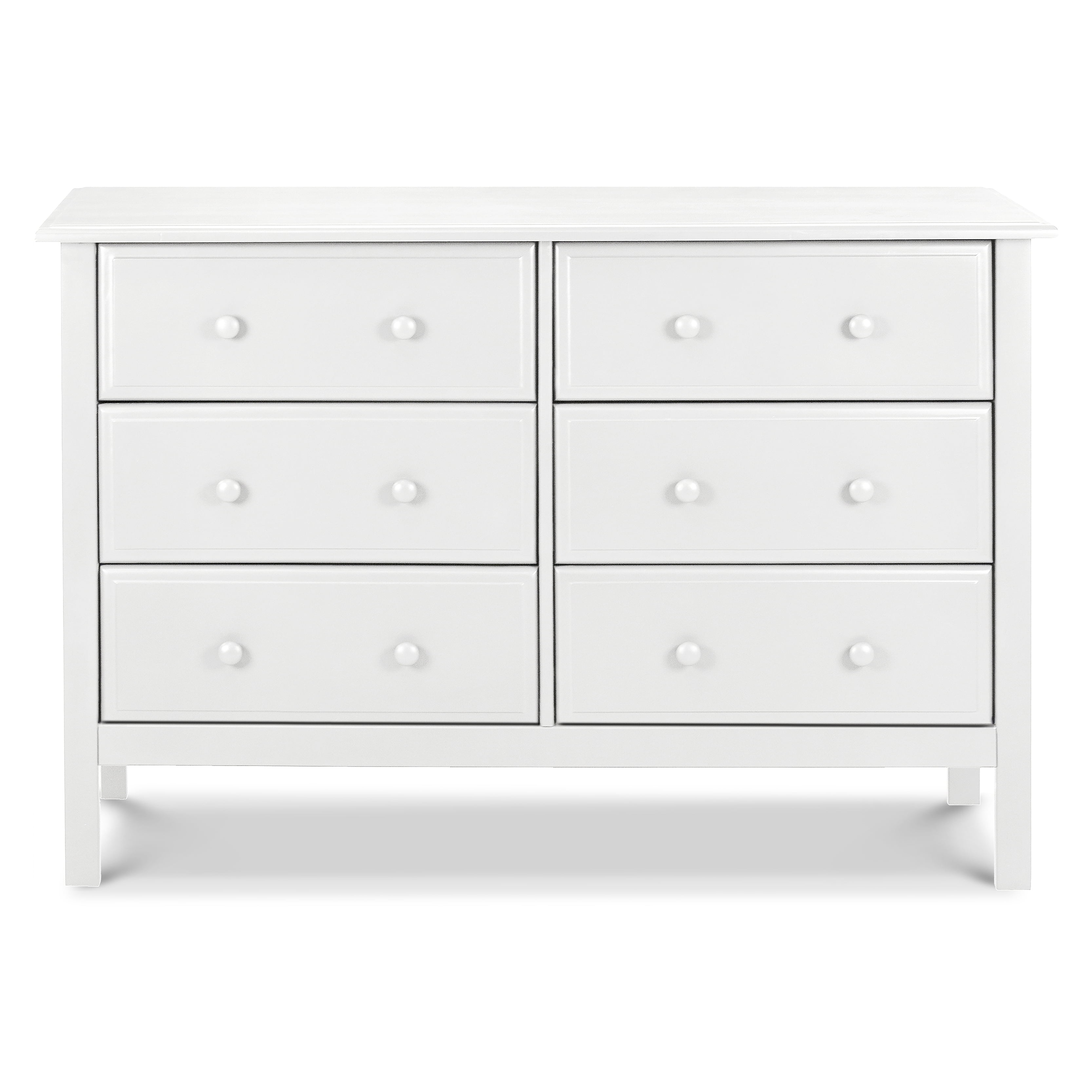 DaVinci Jayden 6-Drawer Double Wide Dresser in White - Walmart.com