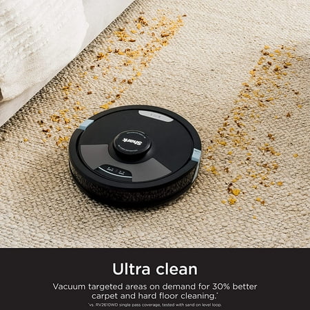 Shark - AI Ultra 2-in-1 Robot Vacuum & Mop with Sonic Mopping, Matrix Clean, Home Mapping, WiFi Connected - Black