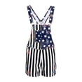 thumbnail image 2 of Ticikt Unisex Printed Overalls Short Romper, Festival Jumpsuits 4th of July Kids Overalls,Color:Navy,Size:6-7 Years, 2 of 7