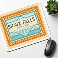 thumbnail image 6 of Sioux Falls SD South Dakota Travel Vacation Stamp Mouse Pad Low Profile Gaming Mat, 6 of 7
