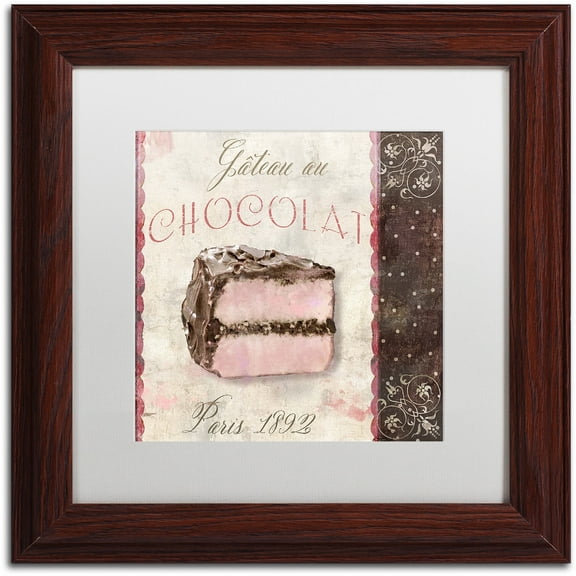 Trademark Fine Art "Patisserie XI" Canvas Art by Color Bakery White Matte, Wood Frame