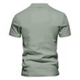 thumbnail image 4 of GrmtClth Polo Shirts for Men Short Sleeve 3 Button Golf Shirts Casual Classic Fit Collar Shirt Summer Stylish Solid Color Polo T Shirts with Pocket Green XXXL, 4 of 4