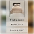 thumbnail image 6 of Lavish Home Full/Queen Comforter Set - 3-Piece Sherpa and Fleece Bedspread with Pillow Shams Bedding Comforter Set, Taupe, 6 of 7