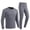 Gray, variant on Miqool Mens Heated Long Johns Sets USB Charge Thermal Underwear 28 Heating Zones Heated Base Layer (No Battery)