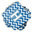 thumbnail image 2 of Carolines Treasures CJ1045-HFC Letter H Chevron Blue and White Foam Coaster Set of 4 3 1/2 x 3 1/2 multicolor, 2 of 3