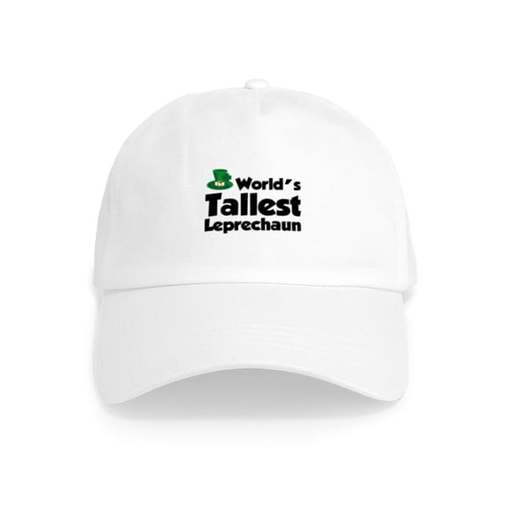 CafePress - World's Tallest Leprechaun Cap - Adjustable 100% Brushed Unisex Casual Cotton Baseball Cap, Beige, 1