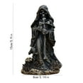 thumbnail image 3 of Gothic Shelf Decor​​ Resin Santa Muerte Statue for Halloween Indoor Decor, Horror Theme Display & Gothic Collectibles, 6x1.6in Indoor Halloween Accent​​, 3 of 5