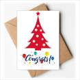 thumbnail image 1 of Tarjeta de felicitación de matrimonio Unbranded Arbol de Navidad rojo, 1 of 4