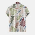 thumbnail image 4 of Summer Hawaiian Shirts for Men Vintage,Men's Short Sleeve Button Down Vintage Bowling Shirts,Hawaiian Casual Printed Beach Shirt Summer Regular Fit Top,Mens Floral Beach Shirts Wrinkle Free, 4 of 8