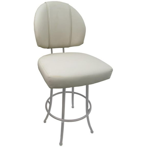 Swivel Counter 26" Bar Stool - M-75 Metal Beige Frame