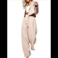 thumbnail image 3 of Conjuntos de 2 Piezas para Mujer: Blazer Elegante, Chaqueta, Pantalón Recto de Cintura Alta, Conjunto Informal de Negocios. Albaricoque XXL, 3 of 10