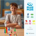 thumbnail image 2 of PLUS PLUS 240 Piece Interlocking Building Blocks for Kids, Open Ended Connecting Toys, STEM Bin Classroom Mini Manipulatives - Neon Mix Play Tube, 2 of 5