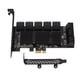 thumbnail image 2 of Tarjeta adaptadora de múltiples puertos, tarjeta adaptadora PCIE 1X para PC, tarjeta adaptadora de alta capacidad, 2 of 9