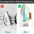 thumbnail image 4 of Wall Mounted Ironing Board Rack Electric Iron Holder Household Bathroom Shelf, 4 of 4
