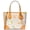 Radiant Orange Multi, variant on Women’s Eva Extra-Small Printed Signature Logo Convertible Satchel (Brown / Multi)