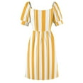 thumbnail image 6 of Dapper Dans - Yellow Sleeveless Dress Clothing female summer dress woman 2024 trendy, 6 of 7