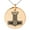 Rose, variant on Stainless Steel Valknut Mjolnir Thor's Hammer Engraved Small Medallion Circle Charm Pendant Necklace